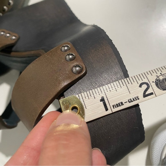 ALL SAINTS Leather Rotchiko Wedge Platform Size 38 - Picture 10 of 12